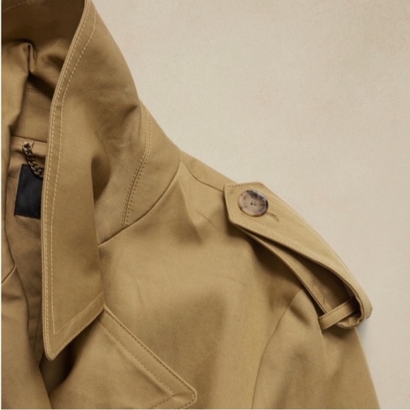 NWT! Banana Republic Black Timeless Trench Coat - Multiple Sizes💙💫 - Picture 7 of 13